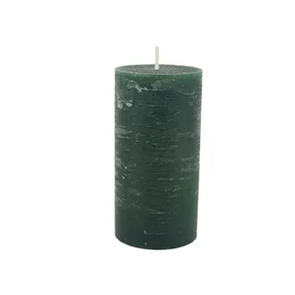 Rustic Green Pillar Candle 5 x 10 cm S0582-16
