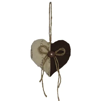 Heart to hang brown, X0046