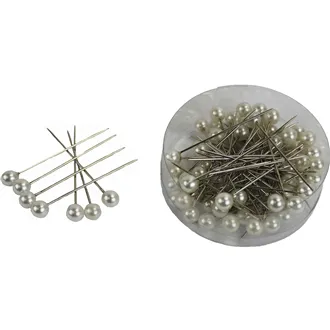Pearl pins small, 72 pcs, X0293