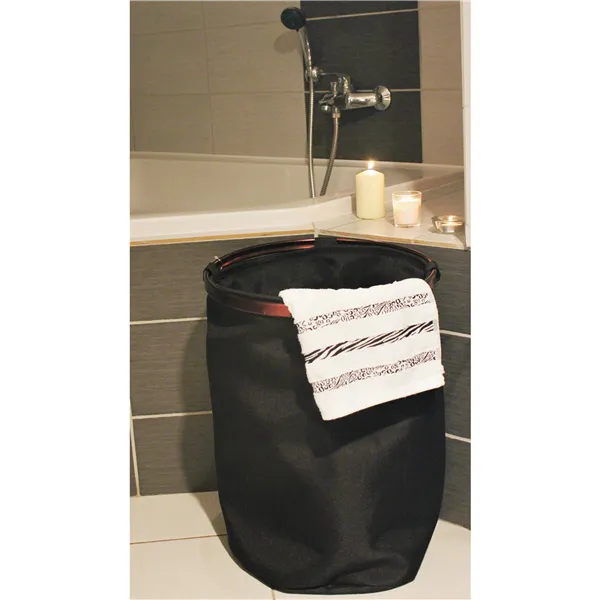 Textile basket black X0598-19