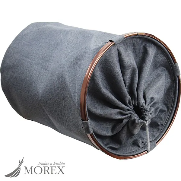 Textile basket black X0598-19