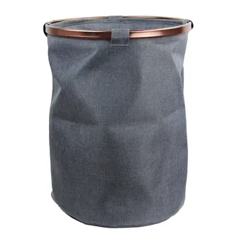 Textile basket grey X0598-21