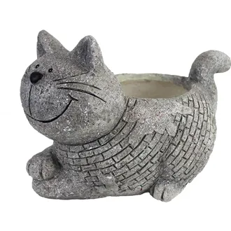 Decorative flower pot cat X0681 