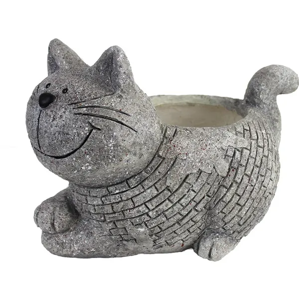 Decorative flower pot cat X0681 