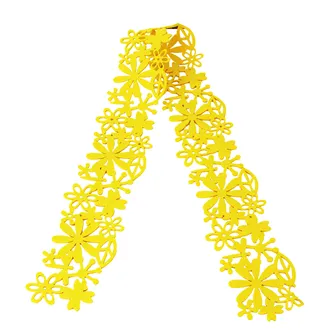 Fleece decoration yellow X1258-02