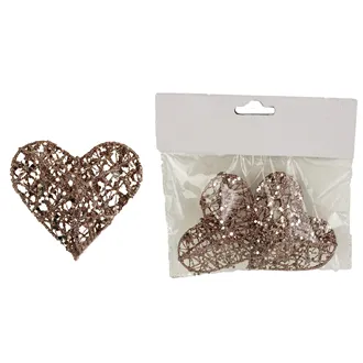 Heart decoration, 2pcs X1502/R