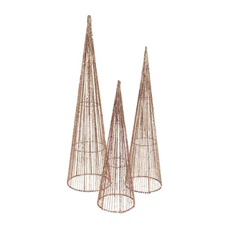 Decoration cone, set 3pcs X1509/R