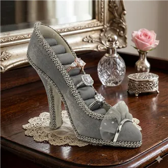 Jewelry shoe grey X1612/S