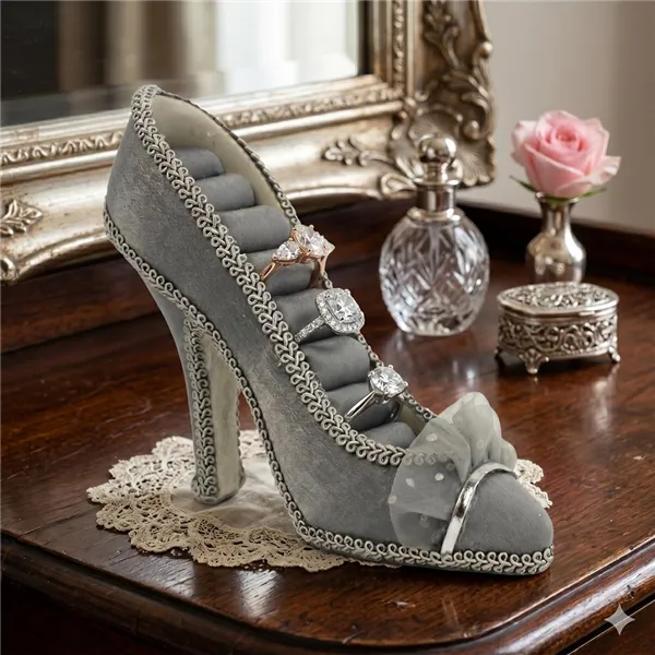 Jewelry shoe grey X1612/S