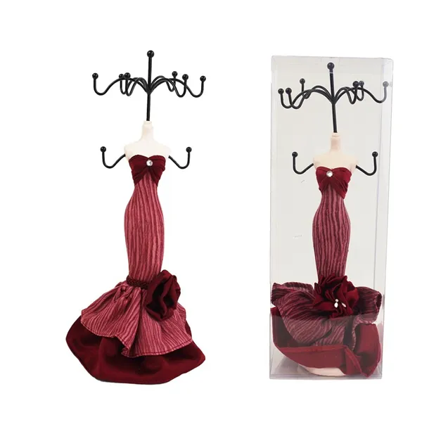Stand for jewelry red X1614