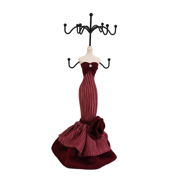 Stand for jewelry red X1614