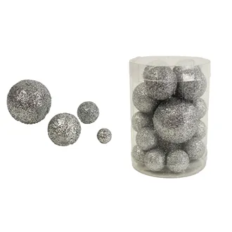 Silver balls, 28 pcs X1643/ST