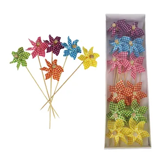 Decorative pinwheel 12 pcs X2463
