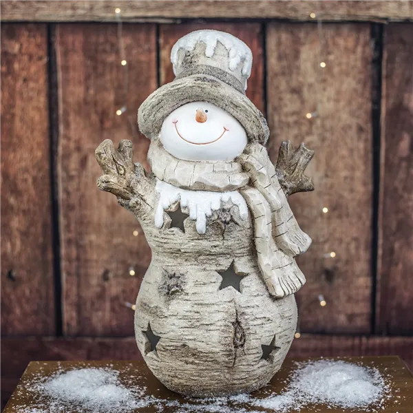 Snowman with LED lighting X2695