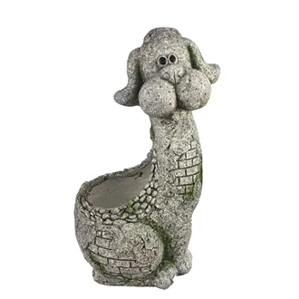 Decorative flowerpot dog X3253 