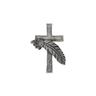 Decoration Cross with feather X3445 