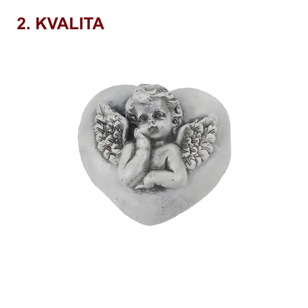 Heart decoration with angel X3458