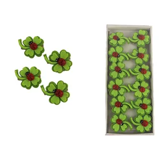 Ladybug decoration on clip, 12pcs X3529 