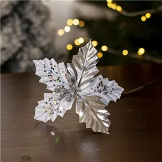 Decor. flower 10cm - on stick X3581/1