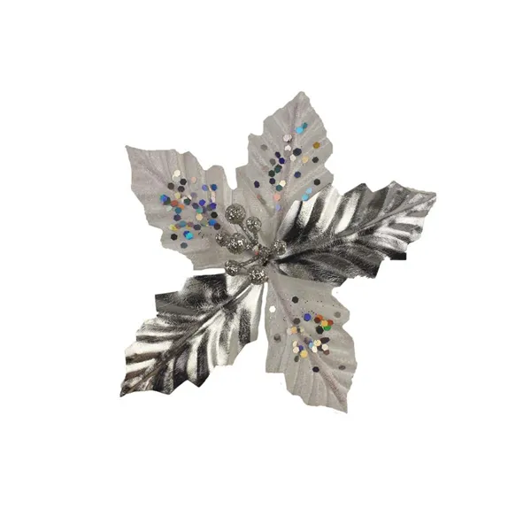 Decor. flower 10cm - on stick X3581/1