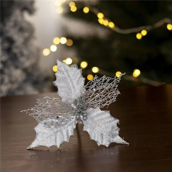 Decor. flower 13cm - on stick X3584-28