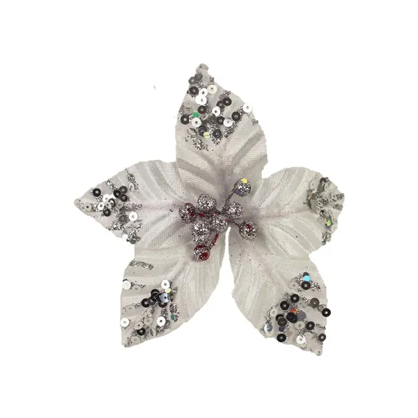 Decor. flower 10cm - clip X3586/1K