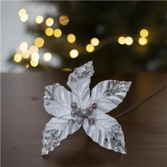 Decor. flower 20cm - on stick X3586/3 