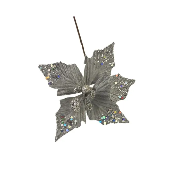 Decor. flower 10cm - on stick X3587/1 