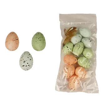 Decorative eggs, 12 pcs X3830 