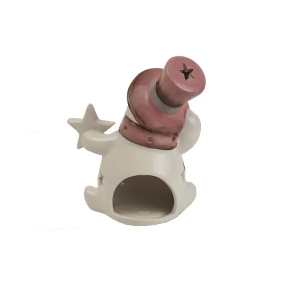 Snowman candle holder X4160