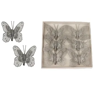 Decorative butterfly, 6 pcs X4324-28