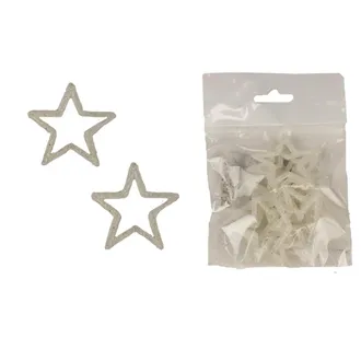 Decorative stars, 12 pcs X4373-01 