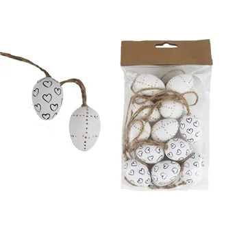 Decorative eggs, 12 pcs X4787