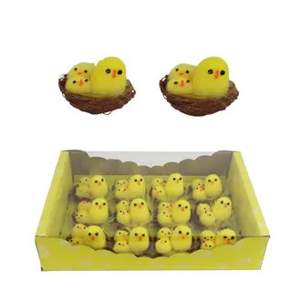 Easter box decorative chicks, 12 pcs X5751