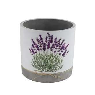 Plant pot round lavender X5808/3