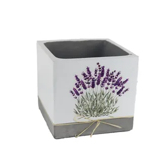 Plant pot square lavender X5809/3
