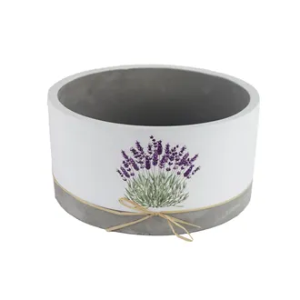 Plant pot round lavender X5811/2