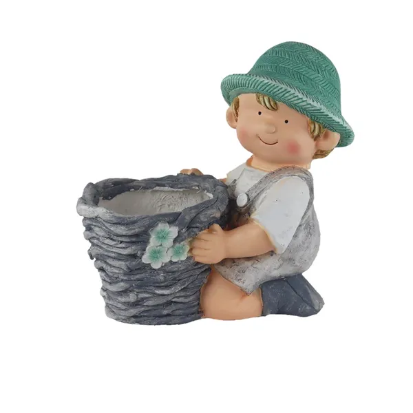 Decorative planter boy X6556
