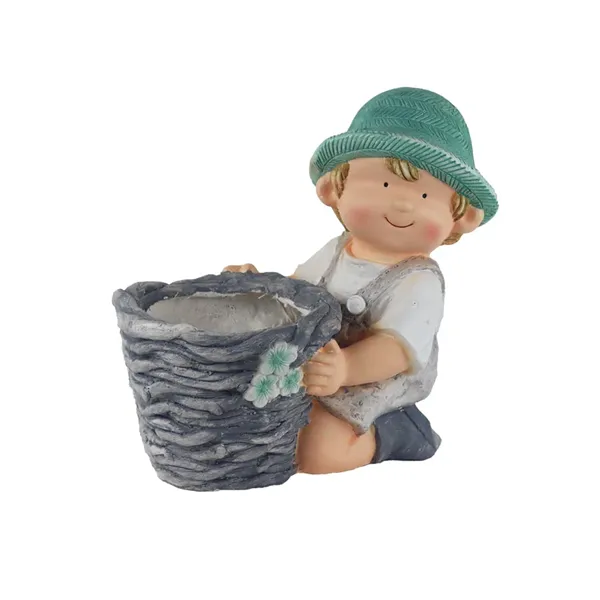 Decorative planter boy X6556