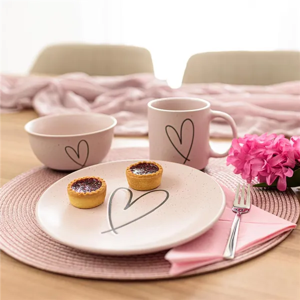 Ceramic heart mug X6976-05