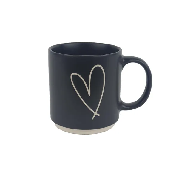 Ceramic mug heart X6976-19