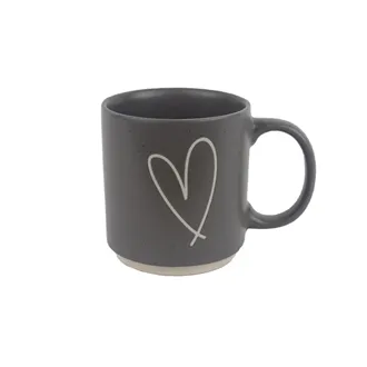 Ceramic mug heart X6976-21