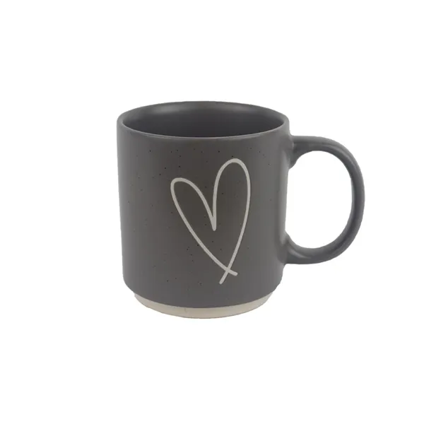 Ceramic mug heart X6976-21
