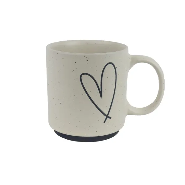 Ceramic mug heart X6976-26