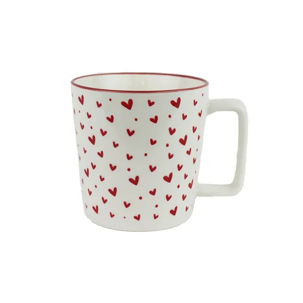 Mug with hearts X6979-01