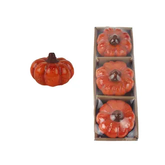 Decorative pumpkin, 3 pcs X7228