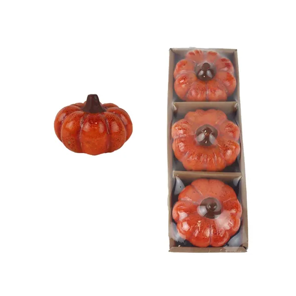 Decorative pumpkin, 3 pcs X7228