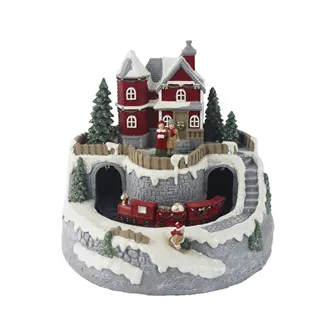 Christmas decoration with LED lighting, music X7408