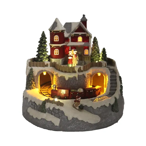 Christmas decoration with LED lighting, music X7408