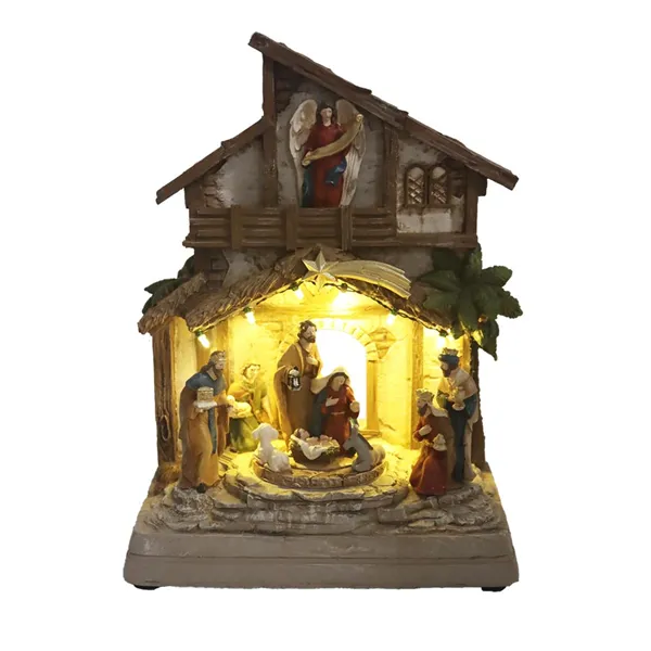 Nativity scene decoration with LED lighting, music X7411